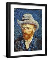 Self Portrait with Grey Felt Hat, c.1887-Vincent van Gogh-Framed Giclee Print