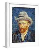 Self Portrait with Grey Felt Hat, c.1887-Vincent van Gogh-Framed Giclee Print