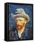 Self Portrait with Grey Felt Hat, c.1887-Vincent van Gogh-Framed Stretched Canvas