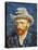 Self Portrait with Grey Felt Hat, c.1887-Vincent van Gogh-Stretched Canvas