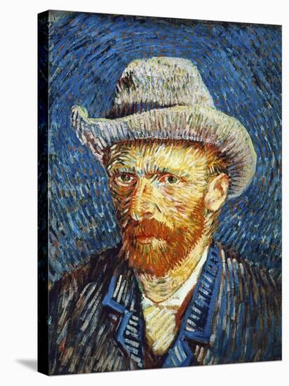 Self Portrait with Grey Felt Hat, c.1887-Vincent van Gogh-Stretched Canvas