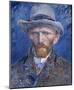 Self-Portrait with Grey Felt Hat-Vincent van Gogh-Mounted Art Print