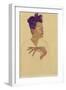 Self-Portrait with Hands on Chest, 1910-Egon Schiele-Framed Giclee Print