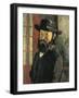 Self-Portrait with Hat, 1879-Paul Cézanne-Framed Giclee Print