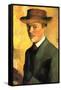 Self-Portrait with Hat-Auguste Macke-Framed Stretched Canvas