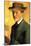 Self-Portrait with Hat-Auguste Macke-Mounted Art Print