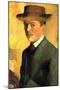 Self-Portrait with Hat-Auguste Macke-Mounted Art Print