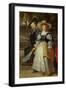 Self-Portrait with His Second Wife Helene Fourment in the Garden-Peter Paul Rubens-Framed Giclee Print