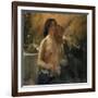 Self-Portrait with His Wife and Sekt Glass, 1902-Lovis Corinth-Framed Giclee Print