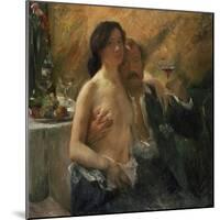 Self-Portrait with His Wife and Sekt Glass, 1902-Lovis Corinth-Mounted Giclee Print