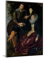 Self Portrait with Isabella Brandt, His First Wife, in the Honeysuckle Bower, circa 1609-Peter Paul Rubens-Mounted Giclee Print