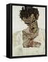 Self-Portrait with Lowered Head, 1912-Egon Schiele-Framed Stretched Canvas