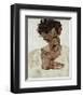 Self-Portrait with Lowered Head-Egon Schiele-Framed Giclee Print