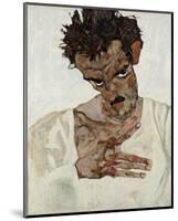 Self-Portrait with Lowered Head-Egon Schiele-Mounted Giclee Print