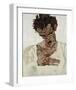 Self-Portrait with Lowered Head-Egon Schiele-Framed Giclee Print