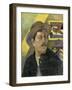 Self-Portrait with Manao Tupapau-Paul Gauguin-Framed Giclee Print