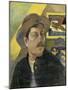 Self-Portrait with Manao Tupapau-Paul Gauguin-Mounted Giclee Print