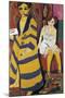 Self-Portrait with Model-Ernst Ludwig Kirchner-Mounted Premium Giclee Print