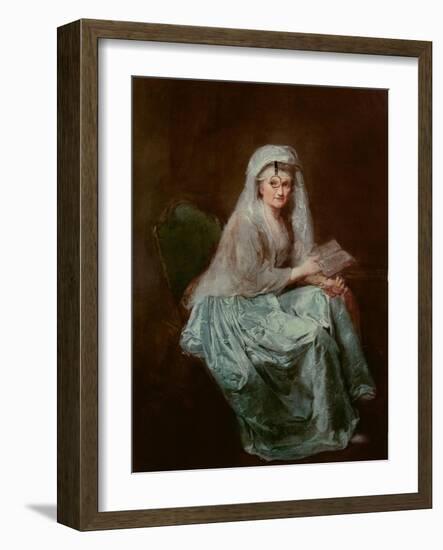 Self-Portrait with Monocle, 1777-Anna Dorothea Therbusch-Lisiewska-Framed Giclee Print