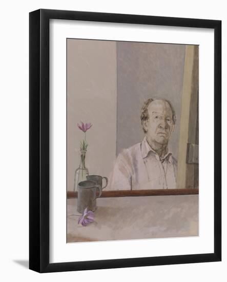 Self Portrait With Mug, 2009-William Packer-Framed Giclee Print