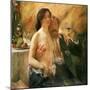 Self Portrait with Nude Woman and Glass, 1902-Lovis Corinth-Mounted Giclee Print