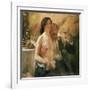 Self Portrait with Nude Woman and Glass-Lovis Corinth-Framed Giclee Print