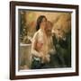 Self Portrait with Nude Woman and Glass-Lovis Corinth-Framed Giclee Print