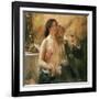 Self Portrait with Nude Woman and Glass-Lovis Corinth-Framed Giclee Print