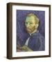 Self Portrait with Palette, 1889-Vincent van Gogh-Framed Art Print