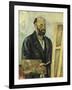 Self Portrait with Palette, C.1890-Paul Cézanne-Framed Giclee Print