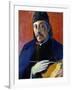 Self Portrait with Palette-Paul Gauguin-Framed Giclee Print