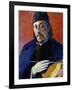 Self Portrait with Palette-Paul Gauguin-Framed Giclee Print