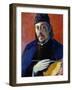 Self Portrait with Palette-Paul Gauguin-Framed Giclee Print