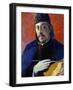 Self Portrait with Palette-Paul Gauguin-Framed Giclee Print