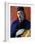 Self Portrait with Palette-Paul Gauguin-Framed Giclee Print