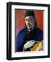 Self Portrait with Palette-Paul Gauguin-Framed Giclee Print