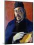 Self Portrait with Palette-Paul Gauguin-Mounted Giclee Print