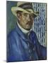 Self Portrait with Panama Hat, 1912-Lovis Corinth-Mounted Giclee Print