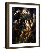 Self-Portrait with Parents, Brothers and Sisters, C1615-Jacob Jordaens-Framed Giclee Print