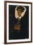 Self-Portrait with Peacock Vest Standing, 1911-Egon Schiele-Framed Giclee Print