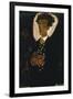 Self-Portrait with Peacock Vest Standing, 1911-Egon Schiele-Framed Giclee Print