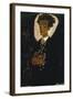 Self-Portrait with Peacock Vest Standing, 1911-Egon Schiele-Framed Giclee Print