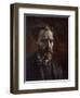 Self-Portrait with Pipe, 1886-Vincent van Gogh-Framed Giclee Print