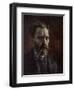 Self-Portrait with Pipe, 1886-Vincent van Gogh-Framed Giclee Print