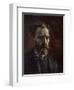 Self-Portrait with Pipe, 1886-Vincent van Gogh-Framed Giclee Print