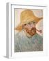 Self-Portrait with Pipe and Straw Hat, c.1888-Vincent van Gogh-Framed Giclee Print