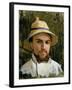 Self Portrait with Pith Helmet-Gustave Caillebotte-Framed Giclee Print