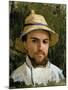 Self Portrait with Pith Helmet-Gustave Caillebotte-Mounted Giclee Print