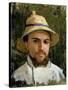 Self Portrait with Pith Helmet-Gustave Caillebotte-Stretched Canvas