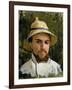 Self Portrait with Pith Helmet-Gustave Caillebotte-Framed Giclee Print